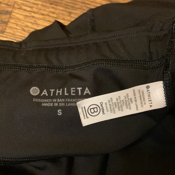 Athleta size S black skort w/drawstring EUC - Picture 5 of 7